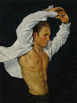 antonio-m:“Lucky White Shirt” by Ron GriswoldOil on Panel12