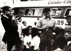 theconcretearchives:  A rare shot of Malcolm X photographing