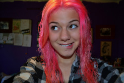 thegirlsofmydreams:  pink hair dont care by abbyriggs on Flickr.