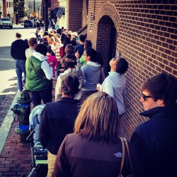 The line for Georgetown Cupcake! I don’t think I’ve