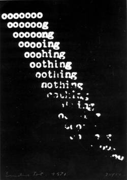 visual-poetry:  “nothing” by endre tót 
