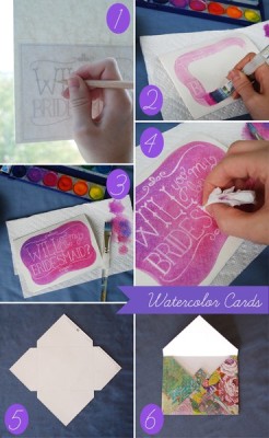 justdonttellonme:  Cute and Simple DIY watercolor cards I’ve