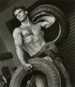 ‘Fred With Tires’ 5 by Herb Ritts    