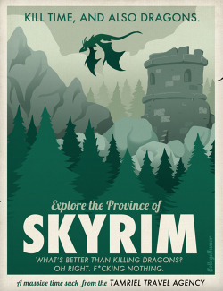 iventuredfromminecraftia:  justinrampage:  Travel posters are