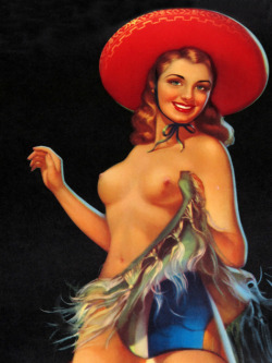 vintagegal:  “Baile del Zarape” by Bribiesca Jr 1940’s