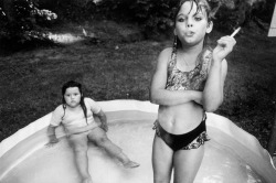  Amanda and her cousin Amy, Valdese, North Carolina by Mary Ellen