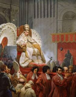 mesbeauxarts:  Émile Jean-Horace Vernet. Pope Pius VIII in St.