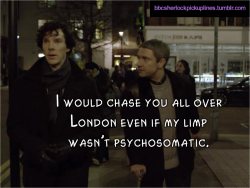 “I would chase you all over London even if my limp wasn’t