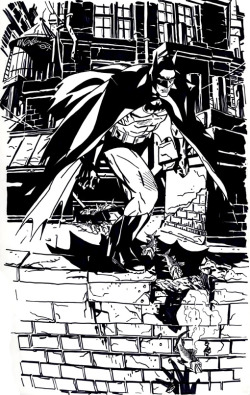 herochan:  Batman et al - illustrated by Michael Golden (via comicartfans.com)