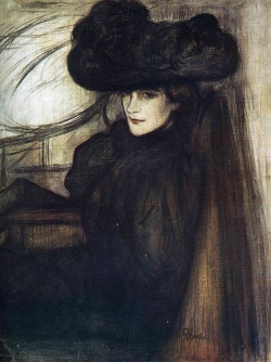 József Rippl-Rónai, Lady with Black Veil, 1896, Hungarian National
