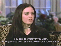  Rose McGowan on The Roseanne Show in 1999 