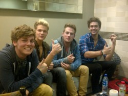 edwardsheeran:  and this is lawson! :D   They are beaut!