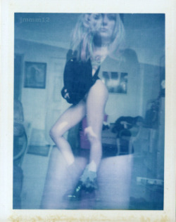 Pantslessness and instant film! hardnipplesforever:  Secret Secret