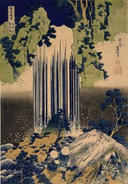 desroubins:  Hokusai, The Falls of Yoro, Province of Mino, c.