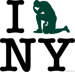 New York logo changed to welcome Jesus-loving superstar.  Well,