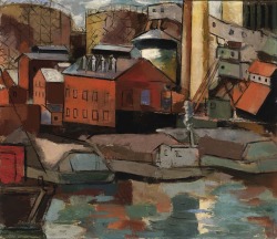 peira:  Morris Davidson:  Riverfront (c.1934) via the Smithsonian