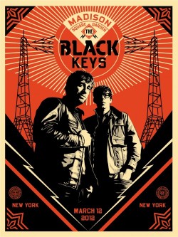 lacarpa:  Poster novos do The Black Keys por Shepard Fairey 