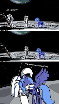 askmylittleprincessluna:  I met the first man on the moon! :D