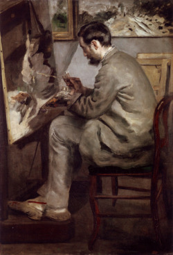 peira:  Pierre-Auguste Renoir:  Frédéric Bazille at his Easel