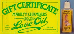 Marilyn Chambers’ Love Oil, 1980; offer appeared in Club