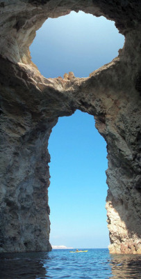 bluepueblo:  Sea Cave, Malta photo via nothin 