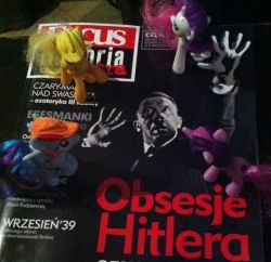 it says “obsessions of Hitler”
