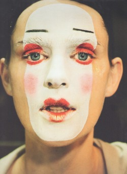 foudre:  stella tennant backstage at dior haute couture, spring