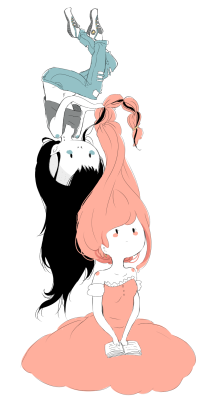 sailorpalin:  New head canon.Marceline loves to play with hair.