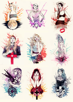 mibou:  “Born This Way” Illustration-Serie:  Marry The Night