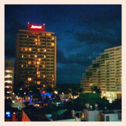 Marriott condado at night