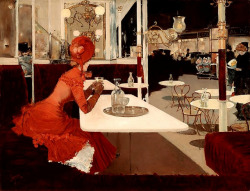soyouthinkyoucansee:   The Cafe (1882)  Fernand Lungren (1859-1932)