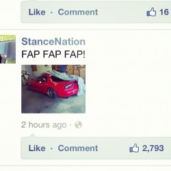 No way! Thank you StanceNation!!! “FAP FAP FAP!”