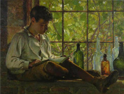 poboh:  In The Celler Window, 1914, William Brymner. Canadian