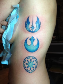 fuckyeahtattoos:  My star wars tattoo freshly done :) 4 hours