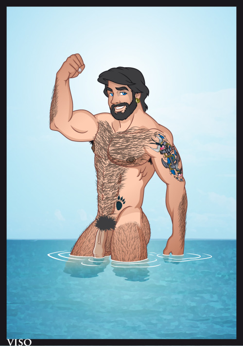 dalelazarov:  Itâ€™s the Disney Bear Prince version of Eric byÂ Daniel Viso!This is the fifteenth entry in the Disney Bear Prince Challenge!*ATTN: ARTISTS/ILLUSTRATORS/CARTOONISTS OF G /Tumblr/Facebook/DeviantArt*: I challenge you to make a homoerotic