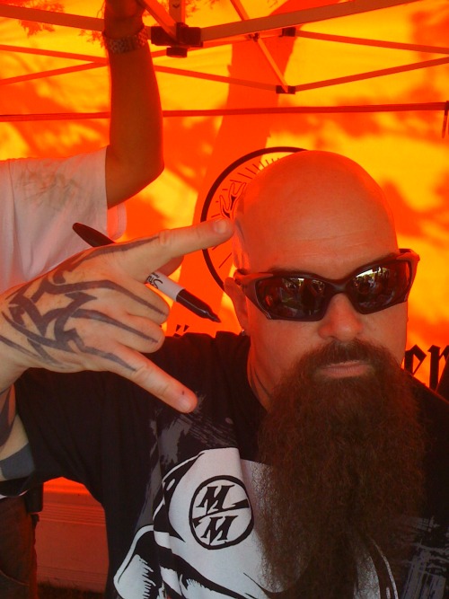 i met Kerry King of Slayer,at OKC Mayhemfest