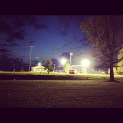 Miss that place. #ballpark #softball #lights #sports #iphoneography