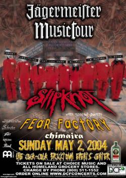 slipknot fear factory and chimaira 2004,one of the best shows