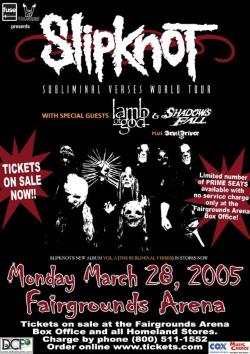 slipknot with lamb of god in OKC 2005,awesome night.