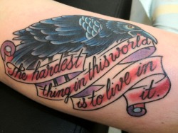 fuckyeahtattoos:  i stole this quote from off this site (thank you!) and also buffy the vampire slayer, season five finale.  and my tattoo guy helped, jason decator at passage in toronto! xo!