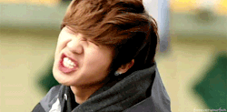  Changjo the angry lion xD 