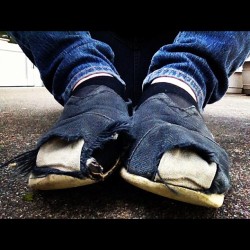 I need some new shoes. #TOMS #shoes #OneforOne #old #iphoneography