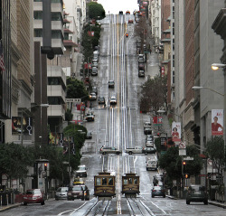 bluepueblo:  Steep Hill, San Francisco, California photo via