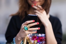 what-do-i-wear:  Details: YSL Arty Ring (image: stockholmstreetstyle)