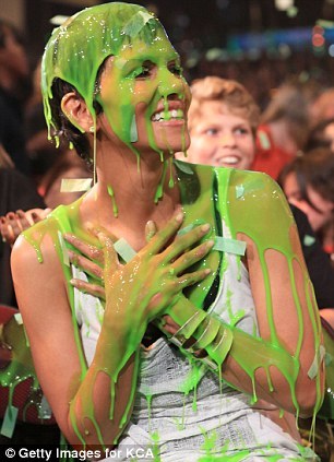 Halle Berry slimed