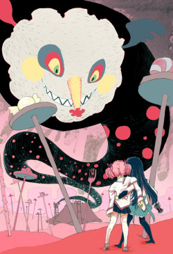spitzero:  madoka magica has amazing monsters, and sweet collage