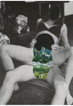 purpwashere:  anybody know the name of the artist that does these collages? i always see these and i love em. 