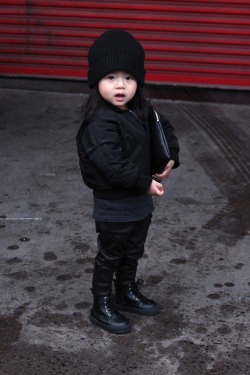 mirnah:  Alexander Wang’s niece ; Aila Wang is wearing a custom