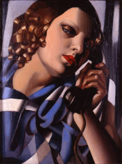 poboh:  The Phone II, 1930, Tamara de Lempicka. 