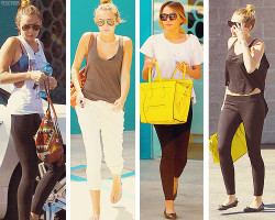 skinnyiswinning:   Miley Cyrus going to/leaving pilates class.